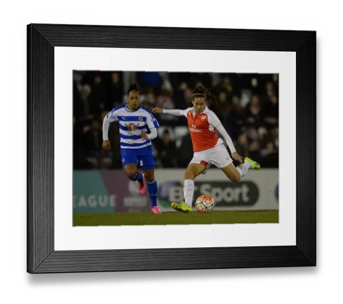 Framed Print : Clash of Skills: Fara Williams vs. Jade Boho-Sayo in Arsenal Ladies vs. Reading FC Women