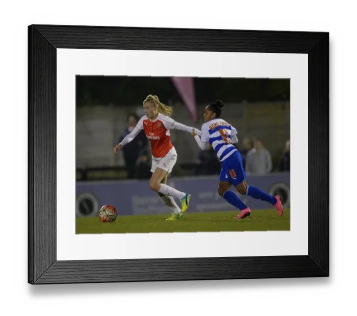 Framed Print : Williamson vs. Boho-Sayo: A Battle for WSL Supremacy at Arsenal vs. Reading