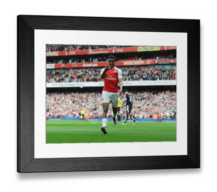 Framed Print : Alex Iwobi Scores His Second Goal: Arsenal's Victory Against Watford (April 2016) Framed Print : Alex Iwobi Scores His Second Goal: Arsenal's Victory Against Watford (April 2016)