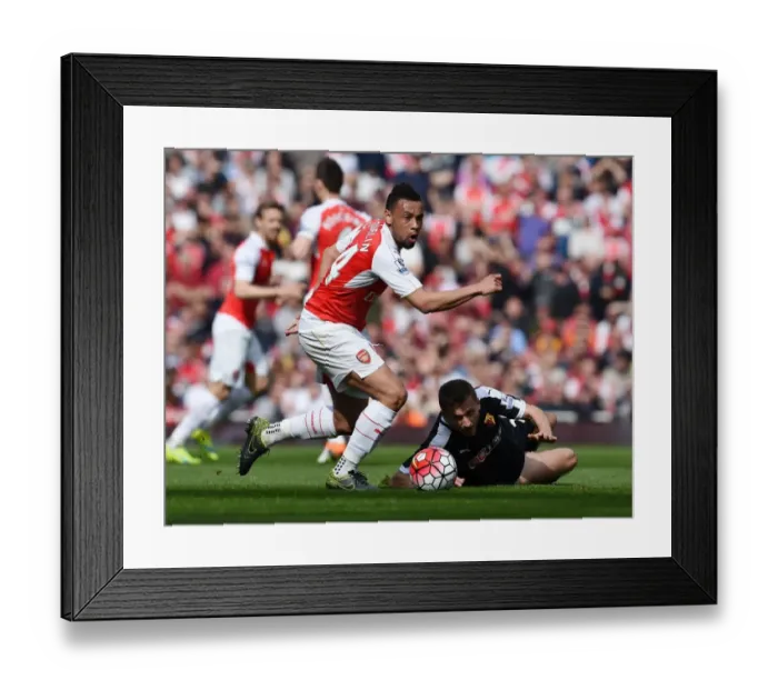 Framed Print : Coquelin's Midfield Maestro Moment: Outmaneuvering Abdi for Arsenal Framed Print : Coquelin's Midfield Maestro Moment: Outmaneuvering Abdi for Arsenal