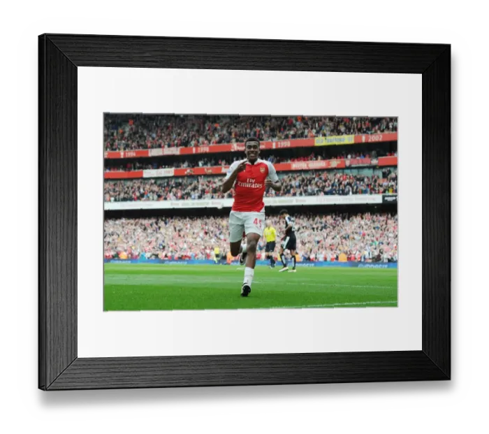 Framed Print : Alex Iwobi Scores His Second Goal: Arsenal's Victory Over Watford (April 2016)