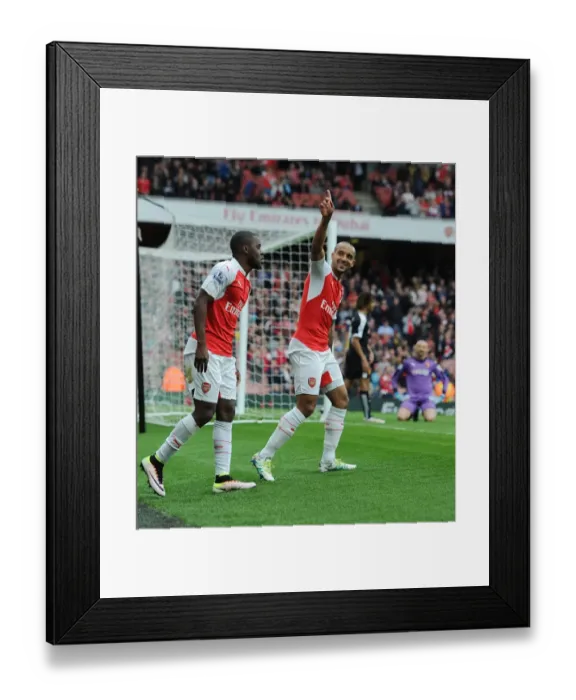 Framed Print : Theo Walcott's Brace: Arsenal's Victory over Watford (April 2016)