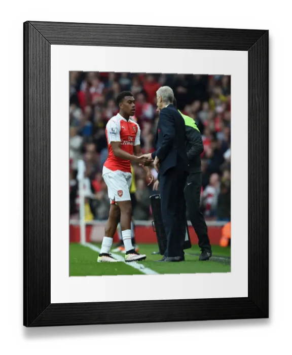 Framed Print : Arsene Wenger Bids Farewell: Iwobi's Substitution in Arsenal's 2016 Premier League Match vs. Watford Framed Print : Arsene Wenger Bids Farewell: Iwobi's Substitution in Arsenal's 2016 Premier League Match vs. Watford