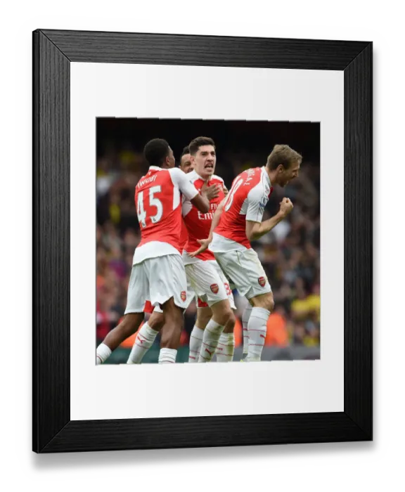 Framed Print : Arsenal's Triumph: Hector Bellerin's Game-Winning Goal vs. Watford (April 2016) Framed Print : Arsenal's Triumph: Hector Bellerin's Game-Winning Goal vs. Watford (April 2016)