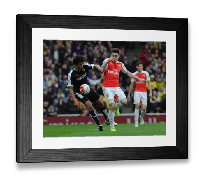 Framed Print : Clash of the Titans: Hector Bellerin vs. Nathan Ake in Intense Arsenal vs. Watford Showdown Framed Print : Clash of the Titans: Hector Bellerin vs. Nathan Ake in Intense Arsenal vs. Watford Showdown