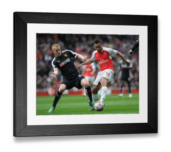 Framed Print : Clash at Emirates: Coquelin vs Watson - Arsenal vs Watford, Premier League 2015-16 Framed Print : Clash at Emirates: Coquelin vs Watson - Arsenal vs Watford, Premier League 2015-16