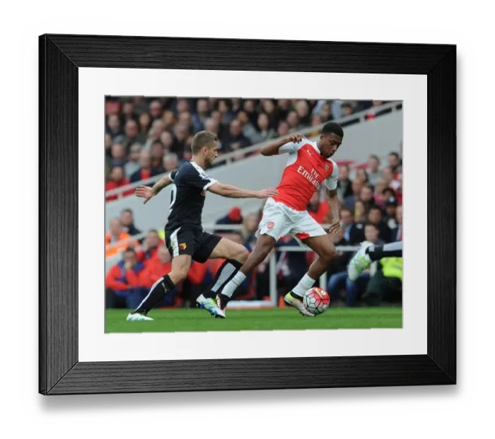 Framed Print : Iwobi vs. Abdi: Clash at Emirates - Arsenal vs. Watford, Premier League 2015-16