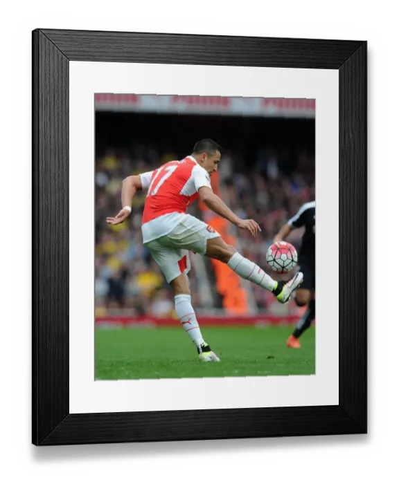 Framed Print : Alexis Sanchez in Action: Arsenal vs. Watford, Premier League 2015-16