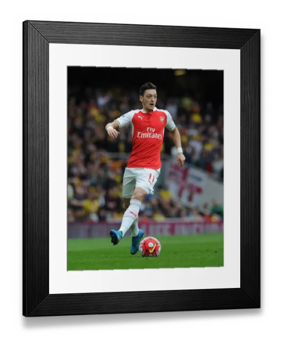 Framed Print : Mesut Ozil in Action: Arsenal vs. Watford, Premier League 2015-16 Framed Print : Mesut Ozil in Action: Arsenal vs. Watford, Premier League 2015-16