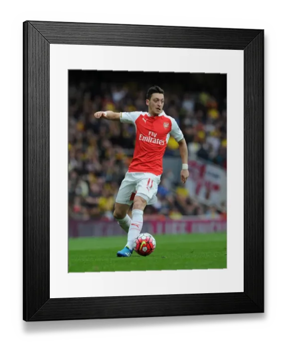 Framed Print : Mesut Ozil in Action: Arsenal vs. Watford, Premier League 2015-16 Framed Print : Mesut Ozil in Action: Arsenal vs. Watford, Premier League 2015-16
