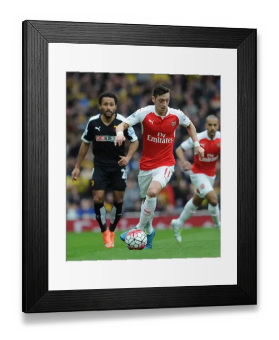 Framed Print : Mesut Ozil in Action: Arsenal vs. Watford, Premier League 2015-16 Framed Print : Mesut Ozil in Action: Arsenal vs. Watford, Premier League 2015-16