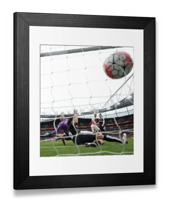 Framed Print : Theo Walcott's Stunning Goal: Arsenal's Game-Changing Moment vs. Watford (2015-16)