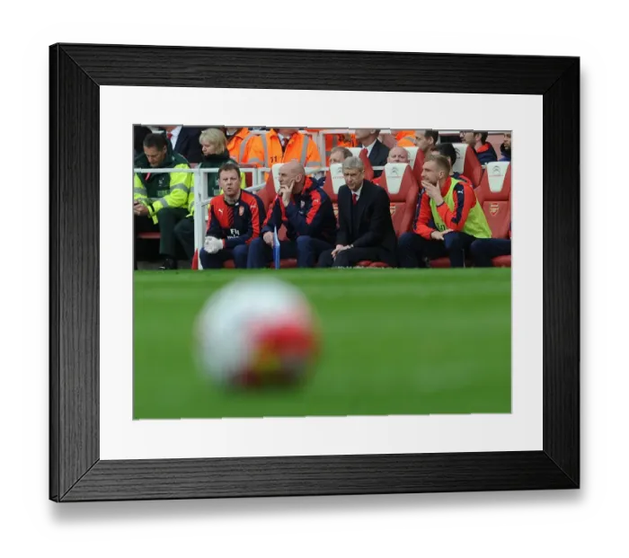 Framed Print : Arsene Wenger Leads Arsenal Against Watford in Premier League, 2016 Framed Print : Arsene Wenger Leads Arsenal Against Watford in Premier League, 2016
