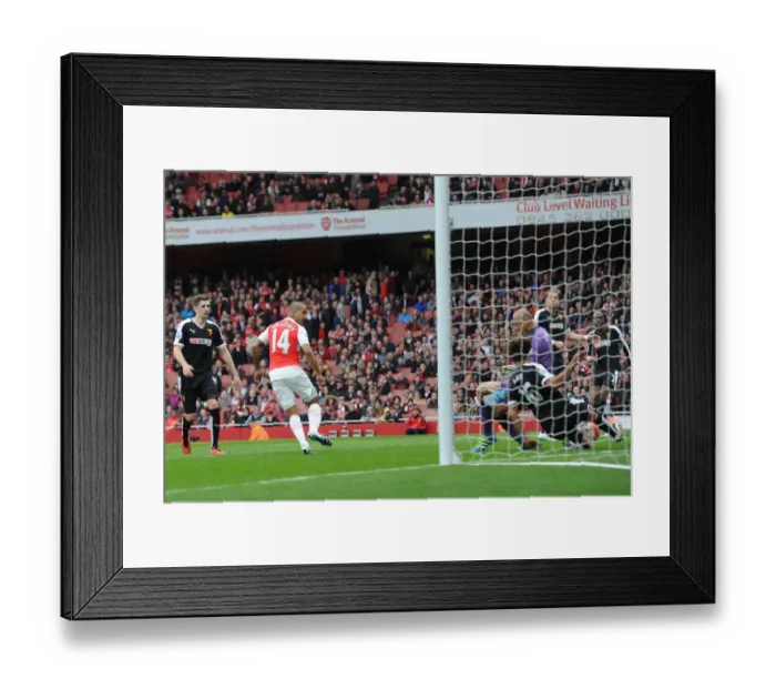 Framed Print : Theo Walcott's Stunning Goal: Arsenal's Victory Over Watford, Premier League 2015-16