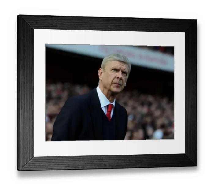 Framed Print : Arsene Wenger: Arsenal Manager Before Arsenal vs. Watford, Premier League 2015-16