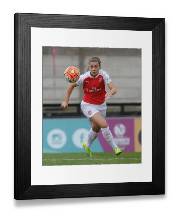 Framed Print : Katie McCabe (Arsenal Ladies). Arsenal Ladies 2: 2 Notts County Ladies