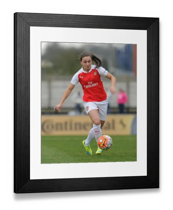 Framed Print : Katie McCabe Scores the Decisive Penalty: Arsenal Ladies Reach FA Cup Semifinals
