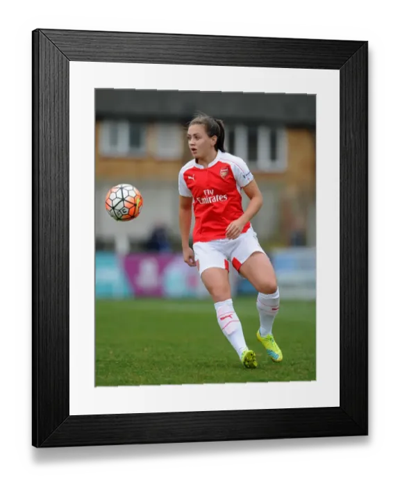 Framed Print : Arsenal's Katie McCabe Scores Decisive Penalty: FA Cup Semi-Final Berth for Arsenal Ladies