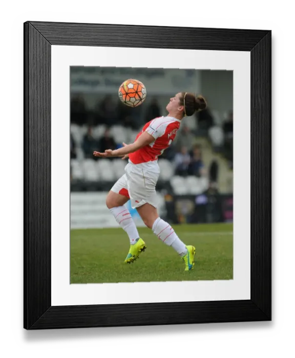 Framed Print : Emma Mitchell (Arsenal Ladies). Arsenal Ladies 2: 2 Notts County Ladies