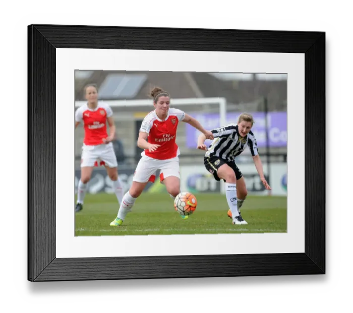 Framed Print : Emma Mitchell (Arsenal Ladies) Ellen White (Notts County) Framed Print : Emma Mitchell (Arsenal Ladies) Ellen White (Notts County)