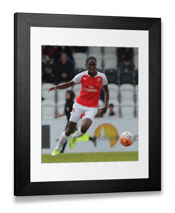 Framed Print : Asisat Oshoala (Arsenal Ladies). Arsenal Ladies 2: 2 Notts County Ladies