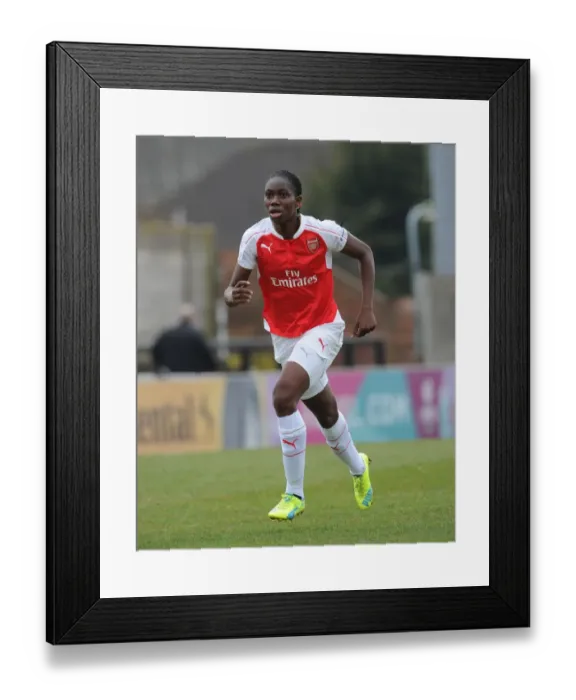 Framed Print : Arsenal Advance to FA Cup Semis: Asisat Oshoala Scores Decisive Penalty Past Notts County