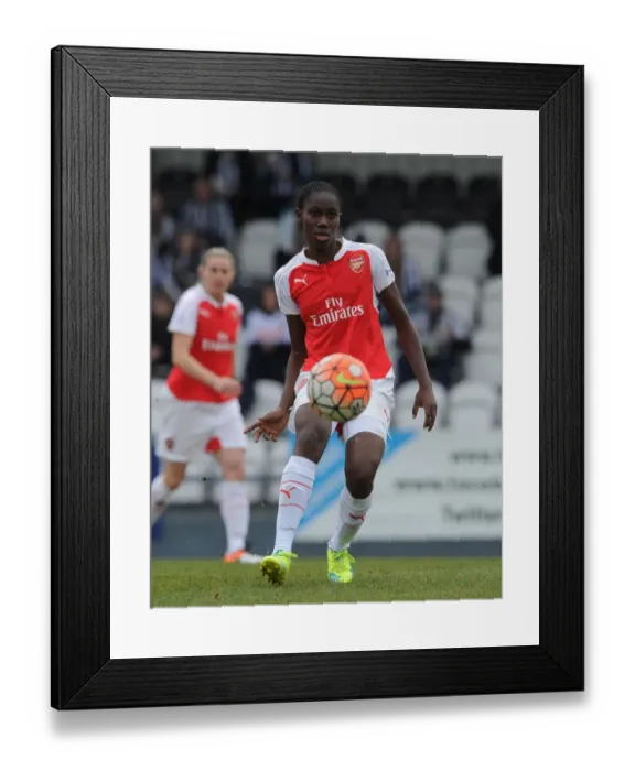 Framed Print : Asisat Oshoala Scores Decisive Penalty: Arsenal Ladies Advance to FA Cup Semis