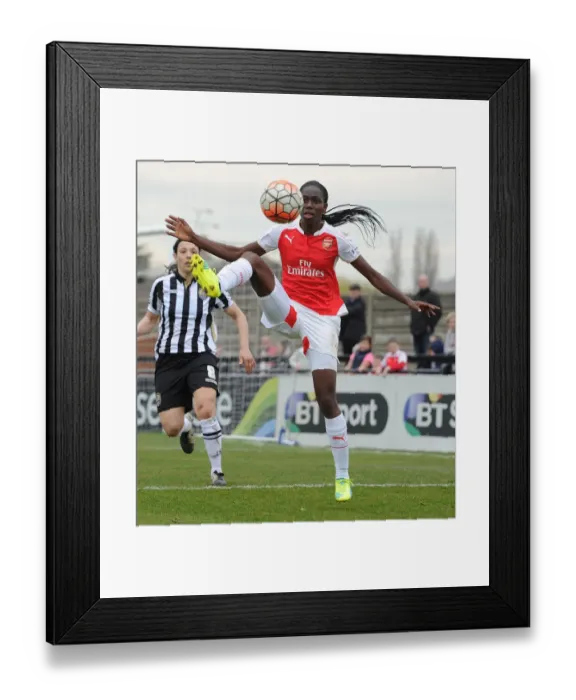 Framed Print : Arsenal and Asisat Oshoala Overcome Notts County Ladies in FA Cup Quarterfinals Thriller