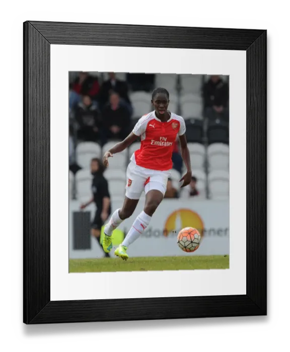 Framed Print : Arsenal's Asisat Oshoala Scores the Winning Penalty: Arsenal Ladies Advance to FA Cup Semifinals
