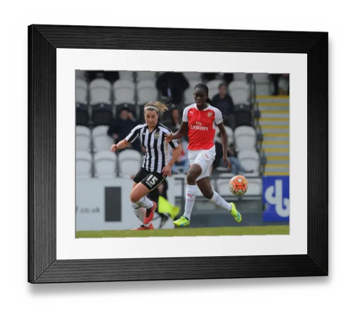 Framed Print : Arsenal and Notts County Ladies Fight to a Dramatic 2-2 Draw and Penalty Shootout Victory for Arsenal in FA Cup Quarterfinals: Oshoala and Turner Shine Framed Print : Arsenal and Notts County Ladies Fight to a Dramatic 2-2 Draw and Penalty Shootout Victory for Arsenal in FA Cup Quarterfinals: Oshoala and Turner Shine