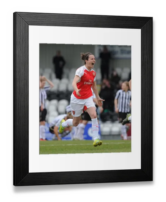 Framed Print : Arsenal Ladies Triumph in FA Cup Quarterfinals: Natalia Pablos Sanchon's Penalty Shootout Victory