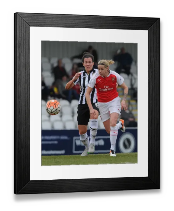Framed Print : Kelly Smith (Arsenal Ladies) Leanne Crichton (Notts County)