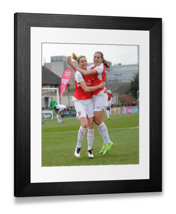 Framed Print : Celebrating Arsenal Ladies FA Cup Victory: Smith and Williams Score First Goals in 2:2 Thriller Framed Print : Celebrating Arsenal Ladies FA Cup Victory: Smith and Williams Score First Goals in 2:2 Thriller