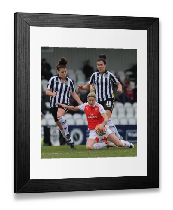 Framed Print : Arsenal and Notts County Ladies Fight to a 2-2 Draw and Arsenal's Win in FA Cup Quarterfinals: A Thrilling Penalty Shootout Framed Print : Arsenal and Notts County Ladies Fight to a 2-2 Draw and Arsenal's Win in FA Cup Quarterfinals: A Thrilling Penalty Shootout