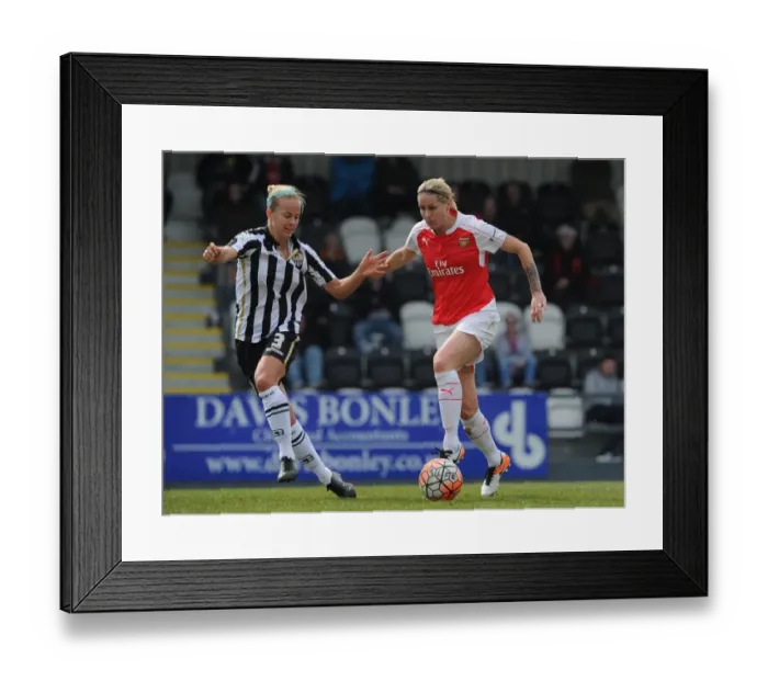 Framed Print : Kelly Smith (Arsenal Ladies) Aivi Luik (Notts County) Framed Print : Kelly Smith (Arsenal Ladies) Aivi Luik (Notts County)