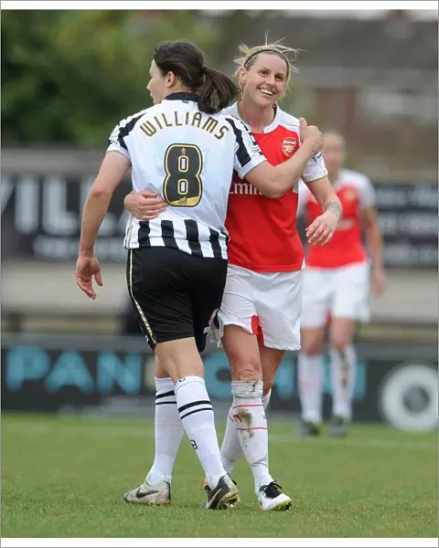 Kelly Smith (Arsenal Ladies) Rachel Williams (Notts County)