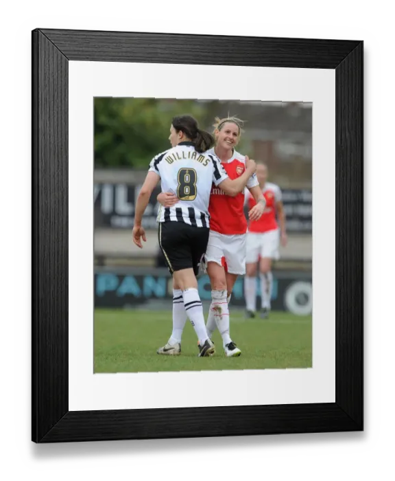 Framed Print : Kelly Smith (Arsenal Ladies) Rachel Williams (Notts County) Framed Print : Kelly Smith (Arsenal Ladies) Rachel Williams (Notts County)