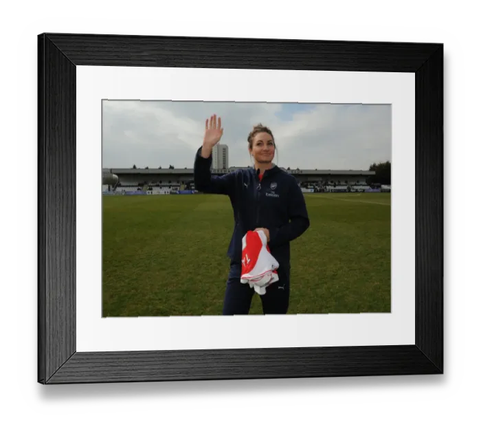 Framed Print : Jodie Taylor's FA Cup Debut: Arsenal Ladies Edge Past Notts County Ladies in Thrilling Penalty Shootout