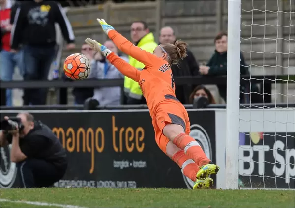 Arsenal's Sari van Veenendaal Saves Penalty in FA Cup Quarterfinals Shootout: Arsenal Ladies 2-2 Notts County Ladies