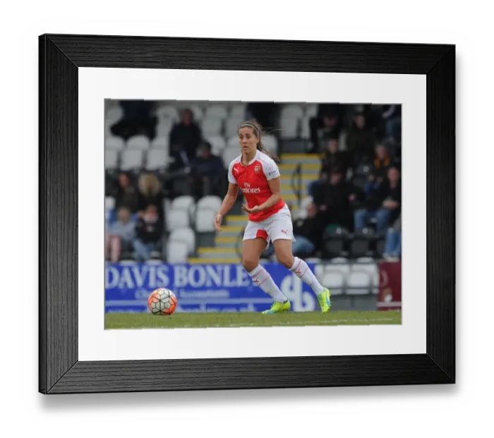 Framed Print : Arsenal Ladies Fara Williams Leads Team to FA Cup Quarterfinal Victory over Notts County Ladies in Thrilling Penalty Shootout