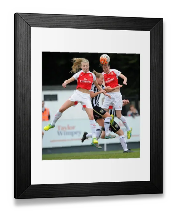 Framed Print : Natalia Pablos Sanchon and Leah Williamson (Arsenal Ladies) Danielle Buet (Notts County) Framed Print : Natalia Pablos Sanchon and Leah Williamson (Arsenal Ladies) Danielle Buet (Notts County)