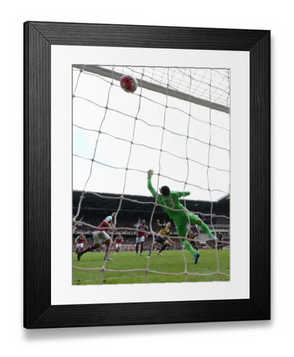 Framed Print : Koscielny Scores Arsenal's Third: Premier League 2015-16 - West Ham United vs Arsenal Framed Print : Koscielny Scores Arsenal's Third: Premier League 2015-16 - West Ham United vs Arsenal