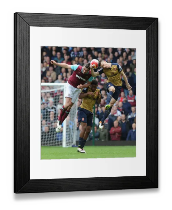 Framed Print : Clash of Titans: Koscielny vs. Carroll - Arsenal vs. West Ham United, Premier League 2015-16 Framed Print : Clash of Titans: Koscielny vs. Carroll - Arsenal vs. West Ham United, Premier League 2015-16