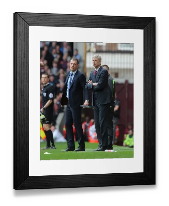 Framed Print : Arsene Wenger vs. Slaven Bilic: A Premier League Battle - Arsenal vs. West Ham United (April 2016)