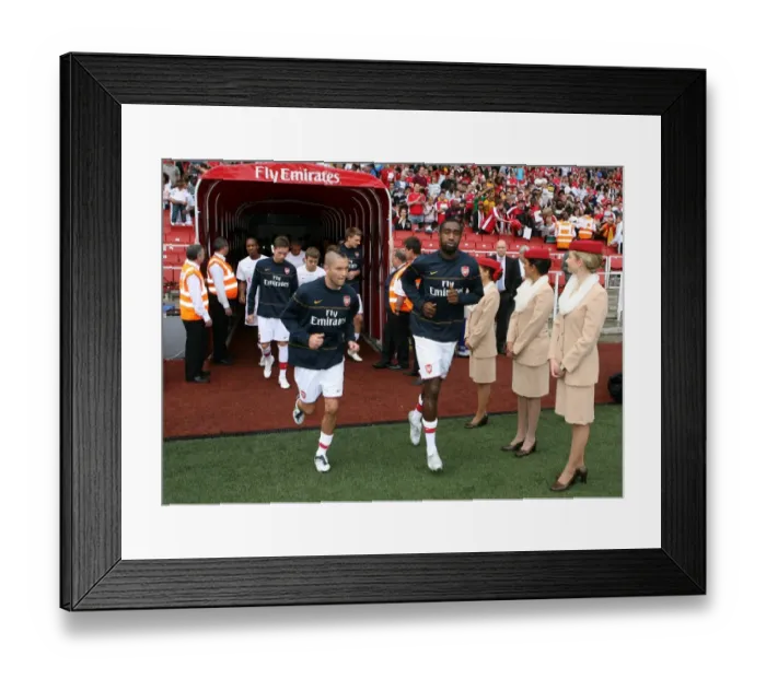 Framed Print : Johan Djourou and Henri Lansbury (Arsenal) Framed Print : Johan Djourou and Henri Lansbury (Arsenal)