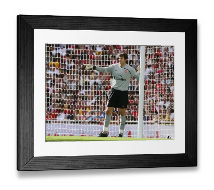 Framed Print : Lukasz Fabianski's Unforgettable Heroics: Arsenal vs Juventus, Emirates Cup 2008