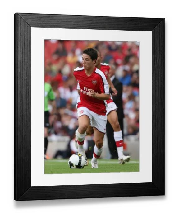 Framed Print : Nasri Stuns Arsenal: Samir Scores the Upset for Juventus in Emirates Cup Framed Print : Nasri Stuns Arsenal: Samir Scores the Upset for Juventus in Emirates Cup