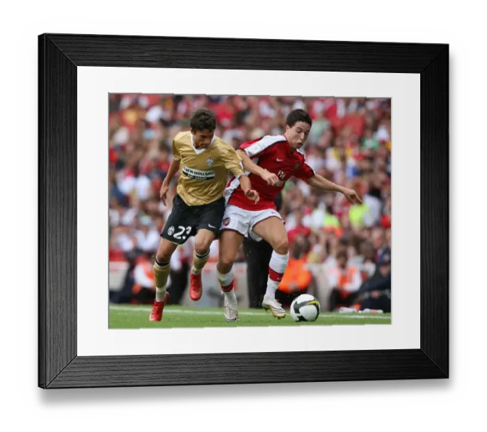 Framed Print : Nasri vs. Rossi: Juventus Edge Past Arsenal in Emirates Cup Clash, 2008 Framed Print : Nasri vs. Rossi: Juventus Edge Past Arsenal in Emirates Cup Clash, 2008