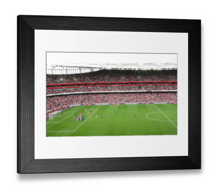 Framed Print : Arsenal's Historic 1:0 Victory Over Real Madrid at Emirates Stadium: An Iconic Moment in Football History with Citroen's Presence