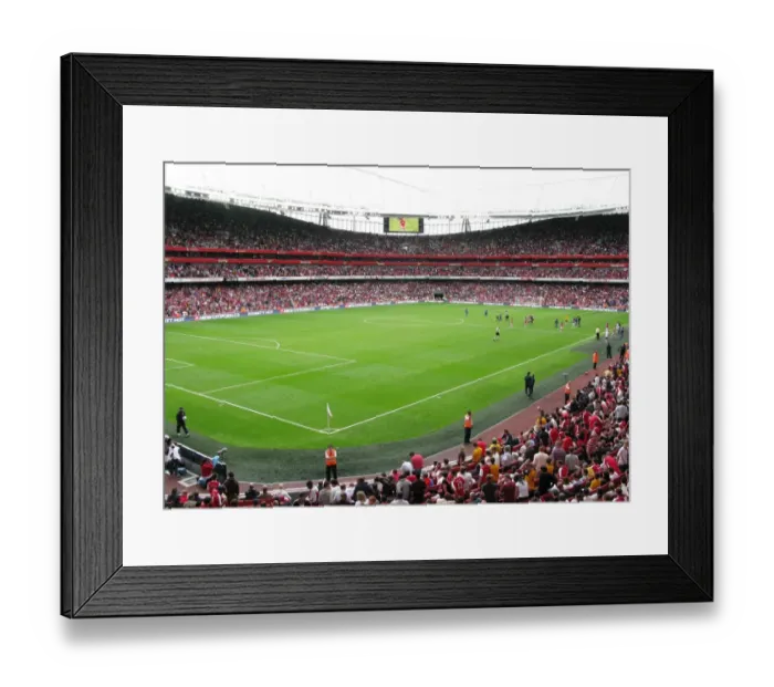 Framed Print : Arsenal's Victory over Real Madrid at Emirates Stadium: Citroen Ad Boards Framed Print : Arsenal's Victory over Real Madrid at Emirates Stadium: Citroen Ad Boards